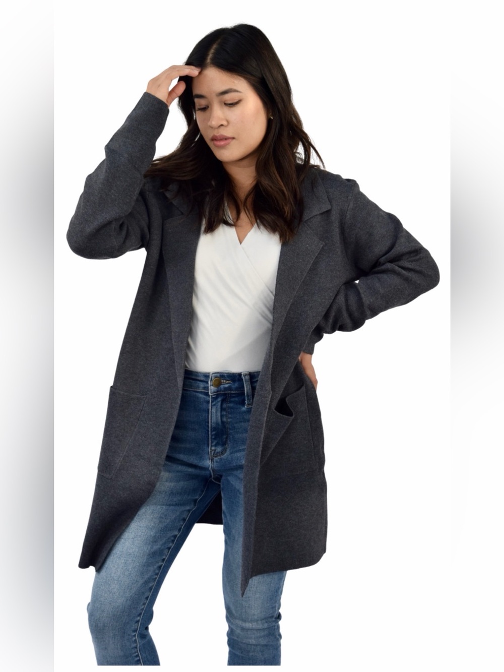 Common Threads Charcoal Cardigan / Coatigan